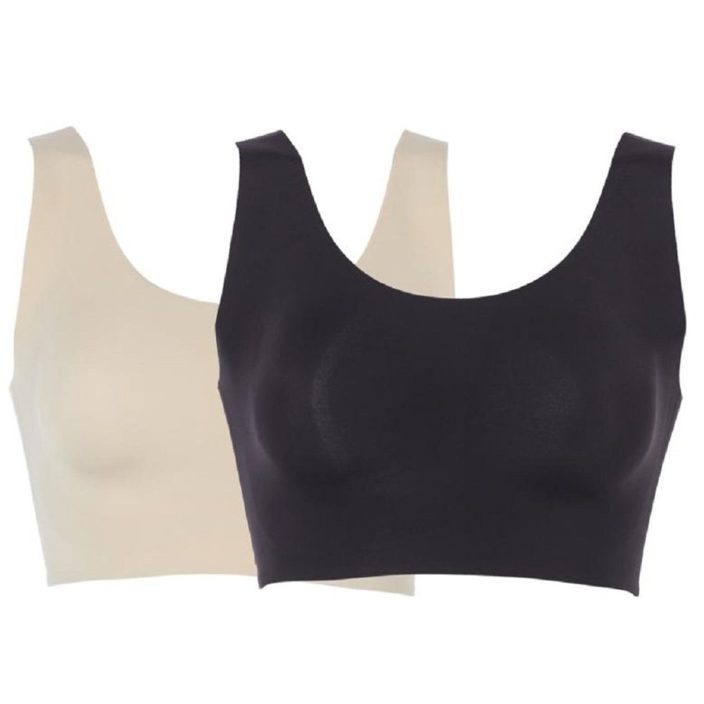 Rhonda Shear 2PK Invisible Body Bra SMALL (RS-16)